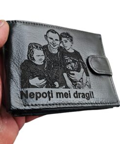 portofel negru cu capsa Nepoti mei dragi