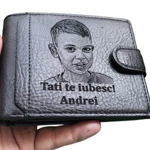 Portofel din piele personalizat Tati te iubesc! 7 0d3daab9 5d97 4631 a225 ea05ffbbf0f8 - Portofel din piele personalizat Tati te iubesc! - Portofelul Meu