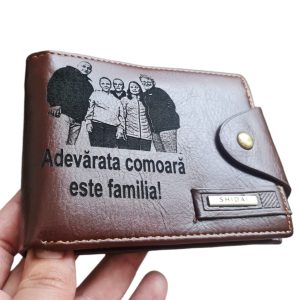 Portofel Personalizat 'Adevarata comoara este familia'