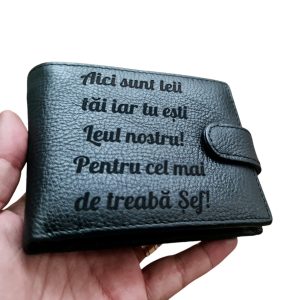 Portofel Personalizat 'Aici sunt leii tai'
