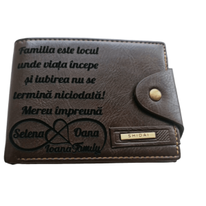 Portofel Personalizat 'Familia este locul'