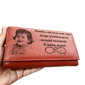 Portofel Personalizat 'Familia este locul unde viata 2'