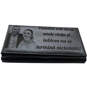 Portofel Personalizat Familia este locul unde viata'
