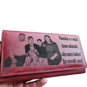 Portofel Personalizat Familia este o mica lume'