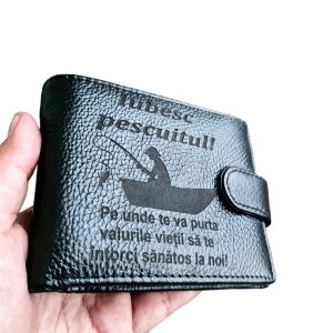 Portofel Personalizat 'Iubesc pescuitul' Portofel Personalizat 'Iubesc pescuitul'
