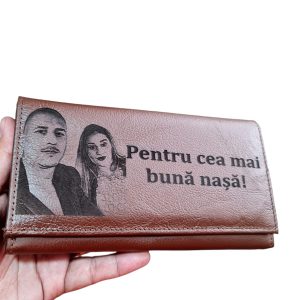 Portofel Personalizat 'Pentru cea mai buna nasa' Portofel Personalizat 'Pentru cea mai buna nasa'