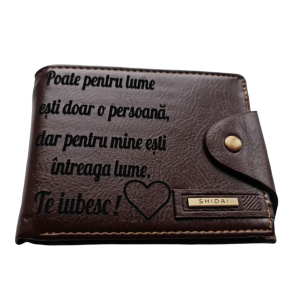Portofel Personalizat 'Poate pentru lume' Portofel Personalizat 'Poate pentru lume'