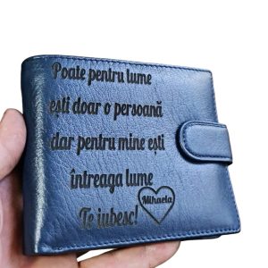 Portofel Personalizat 'Poate pentru lume pnnb' Portofel Personalizat 'Poate pentru lume pnnb'