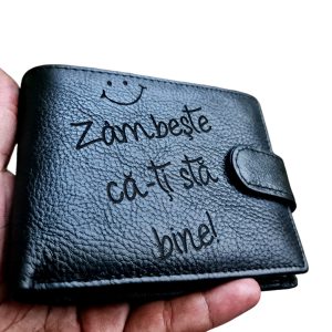 Portofel Personalizat 'Zambeste ca-ti sta bine' Portofel Personalizat 'Zambeste ca-ti sta bine'