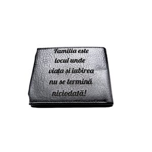 Portofel Personalizat 'Familia este' Portofel Personalizat cu 'Familia este'