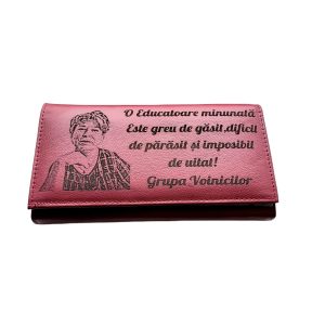 Portofel Personalizat 'O educatoare' Portofel Personalizat 'O educatoare'