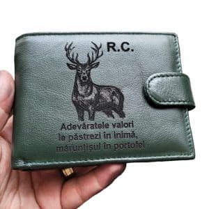 a059b8b6 ec6e 4592 b0ec 08b6a8188cf5 - portofel personalizat verde cu capsa Cerb Adevaratele valori. - Portofelul Meu